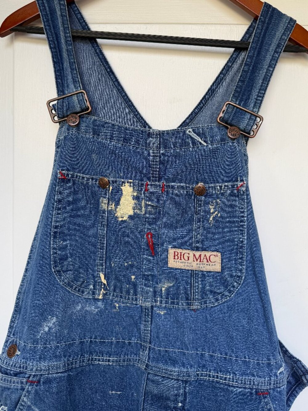 Vintage 70s Big Mac Overalls - Paint Stained, Distressed, Broken-In, Workwear